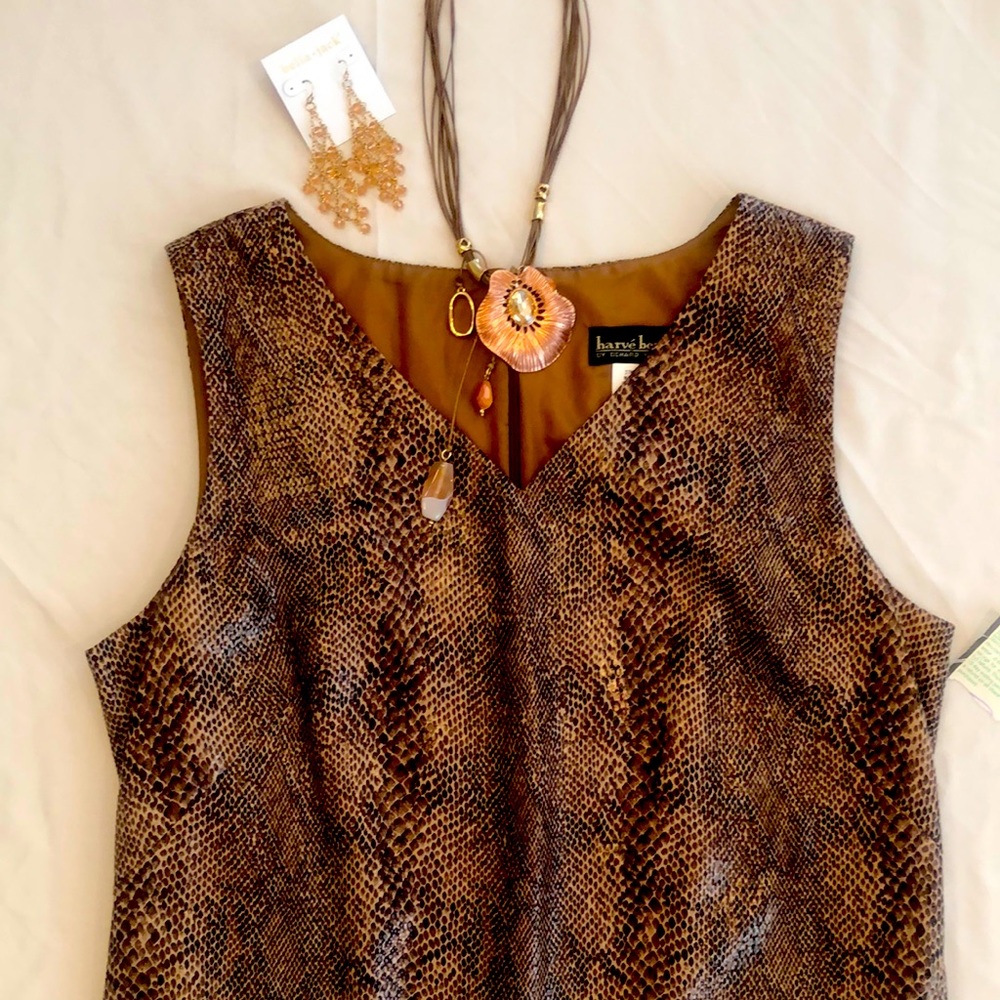 Snake print dress